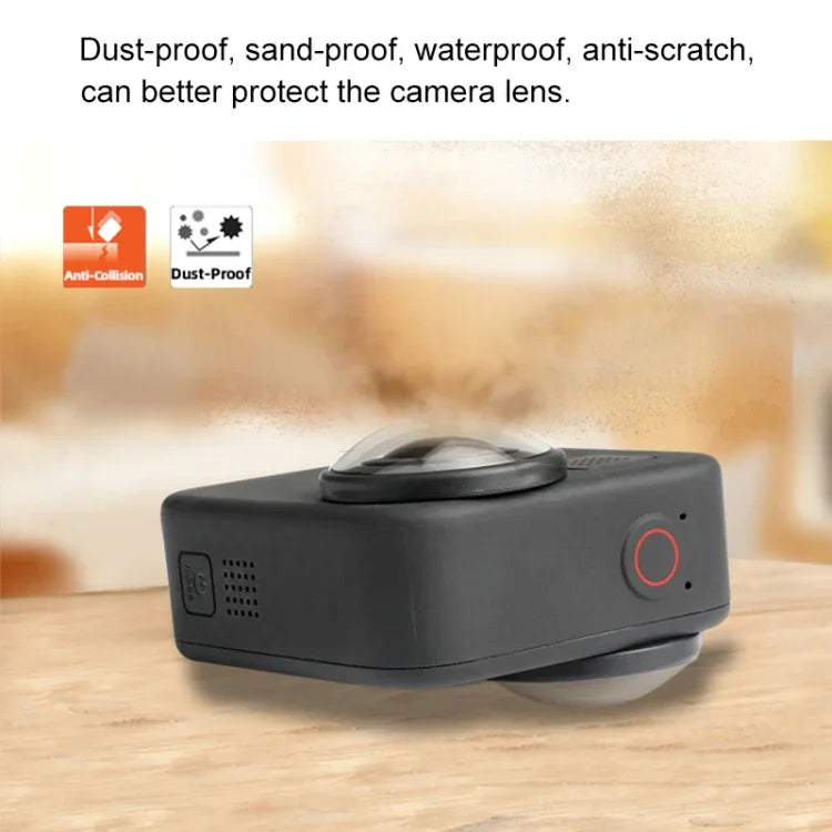 2 PCS PULUZ Tampa Protetora Acrílica para Lente GoPro Max, Tampa de Lente