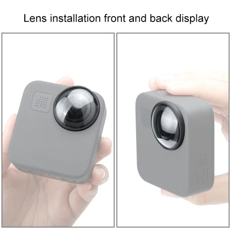 2 PCS PULUZ Tampa Protetora Acrílica para Lente GoPro Max, Tampa de Lente