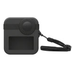 PULUZ para GoPro Max Tampa Dupla para Lentes + Estojo Protetor de Silicone para Corpo, Estojo de Silicone