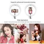 Anel LED Curvo Difuso de Temperatura de Cor Dupla Dimmable USB 3 Modos 30cm 11,8 polegadas PULUZ para Vlogging, Selfie, Fotografia e Vídeo com Suporte para Telemóvel, 11,8 polegadas