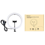 Anel LED Curvo Difuso de Temperatura de Cor Dupla Dimmable USB 3 Modos 30cm 11,8 polegadas PULUZ para Vlogging, Selfie, Fotografia e Vídeo com Suporte para Telemóvel, 11,8 polegadas