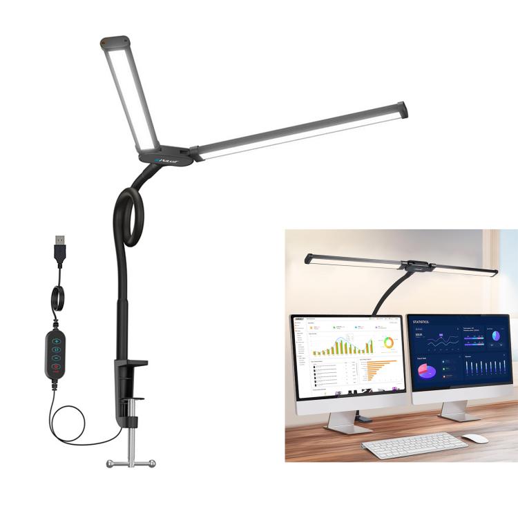 Lâmpada de Secretária com Clip Duplo e Tubo Flexível LED PULUZ