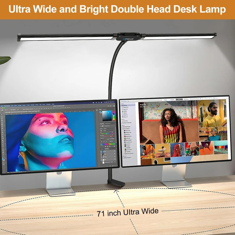 Lâmpada de Secretária com Clip Duplo e Tubo Flexível LED PULUZ