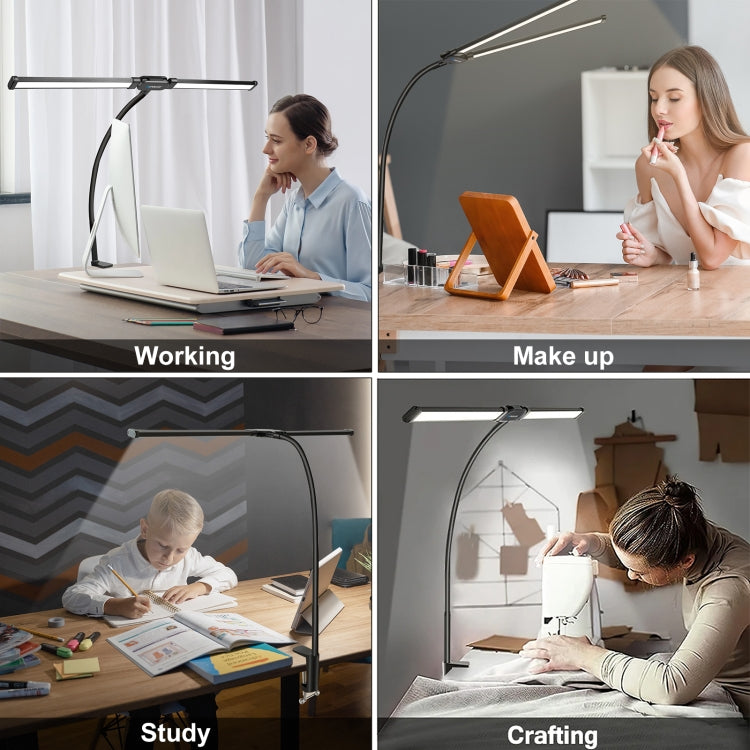 Lâmpada de Secretária com Clip Duplo e Tubo Flexível LED PULUZ