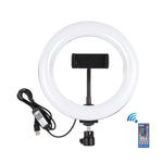 PULUZ Luzes de vídeo para vlogging, selfie e fotografia com anel LED curvo RGB de 20cm (7,9 polegadas), USB, regulável, temperatura de cor dupla, com suporte para telemóvel, RGBW 7,9 polegadas