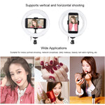 PULUZ Luzes de vídeo para vlogging, selfie e fotografia com anel LED curvo RGB de 20cm (7,9 polegadas), USB, regulável, temperatura de cor dupla, com suporte para telemóvel, RGBW 7,9 polegadas