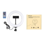 PULUZ Luzes de vídeo para vlogging, selfie e fotografia com anel LED curvo RGB de 20cm (7,9 polegadas), USB, regulável, temperatura de cor dupla, com suporte para telemóvel, RGBW 7,9 polegadas