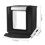 PULUZ 40cm Tenda de Estúdio Fotográfico Portátil Dobrável com Luz Branca Regulável, Kit com 6 Cores (Preto, Laranja, Branco, Vermelho, Verde, Azul) Fundos, Caixa 40cm (EUA), Caixa 40cm (RU), Caixa 40cm (UE), Caixa 40cm (AU)
