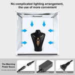 PULUZ 40cm Tenda de Estúdio Fotográfico Portátil Dobrável com Luz Branca Regulável, Kit com 6 Cores (Preto, Laranja, Branco, Vermelho, Verde, Azul) Fundos, Caixa 40cm (EUA), Caixa 40cm (RU), Caixa 40cm (UE), Caixa 40cm (AU)