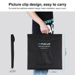 PULUZ 40cm Tenda de Estúdio Fotográfico Portátil Dobrável com Luz Branca Regulável, Kit com 6 Cores (Preto, Laranja, Branco, Vermelho, Verde, Azul) Fundos, Caixa 40cm (EUA), Caixa 40cm (RU), Caixa 40cm (UE), Caixa 40cm (AU)