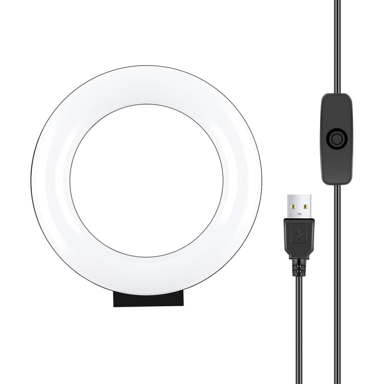 PULUZ Luzes de vídeo para selfie, beleza e vlogging com anel LED branco USB de superfície curva 12cm (4,7 polegadas)