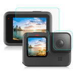 Película de Vidro Temperado 9H 2.5D para Lente + Ecrã LCD PULUZ para GoPro HERO12 Black /11 Black /10 Black /9 Black, Para GoPro HERO9 Black