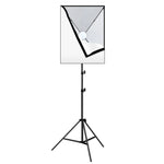 Kit Fotográfico PULUZ Softbox de Estúdio 50x70cm + Suporte de Tripé de 2m + Lâmpada LED E27 30W 5700K Luz Branca 220V, Lâmpada Única Ficha UE, Lâmpada Única Ficha EUA
