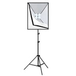 Kit de Iluminação Fotográfica PULUZ Softbox de Estúdio 50x70cm + Suporte de Tripé de 2m + 4 Lâmpadas LED E27 20W 5700K Luz Branca 220V, 4 Lâmpadas Ficha UE, 4 Lâmpadas Ficha EUA