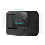 Película de Vidro Temperado 9H 2.5D para Lente + Ecrã LCD PULUZ para GoPro HERO12 Black /11 Black /10 Black /9 Black, Para GoPro HERO9 Black