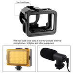 PULUZ para GoPro HERO13 Black /12 Black /11 Black /10 Black /9 Black Caixa Protetora Reforçada CNC em Liga de Alumínio com Estrutura de Segurança e Lente UV 52mm, Para GoPro HERO9 Black Reforçada