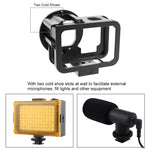 PULUZ para GoPro HERO13 Black /12 Black /11 Black /10 Black /9 Black Caixa Protetora Fina CNC em Liga de Alumínio com Estrutura de Segurança e Lente UV 52mm, Para GoPro HERO9 Black Fina