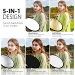 PULUZ 80cm 5 em 1 (Prateado / Translúcido / Dourado / Branco / Preto) Placa Reflectora Dobrável para Estúdio Fotográfico, Reflector 80cm