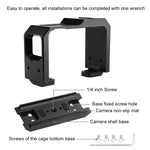 Estojo Protetor com Estrutura de Liga de Alumínio PULUZ com Slot para Base Cold Shoe & Adaptador para Base de Tripé para Insta360 One R, Para Gaiola de Estrutura Insta 360 One R (B), Para Gaiola de Estrutura Insta 360 One R (R)