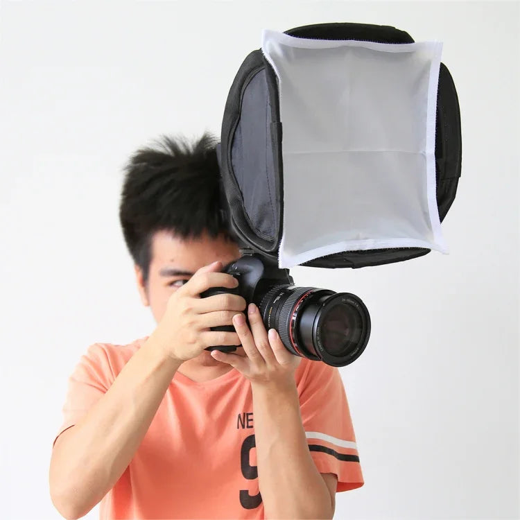 Difusor de Luz Flash Suave Dobrável PULUZ Softbox, Tamanho: 23cm x 23cm, Softbox 23cm