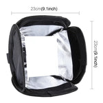 Difusor de Luz Flash Suave Dobrável PULUZ Softbox, Tamanho: 23cm x 23cm, Softbox 23cm