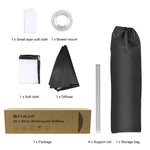 Difusor Softbox Retangular para Speedlite com Montagem Bowens PULUZ, Retângulo 60 x 90cm