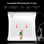 PULUZ Mini Painel de Luz LED Fotográfica Sem Sombra + Tenda de Estúdio para Fotografia, Material Acrílico, Área Efectiva 20cm x 20cm, 20cm (2 LED) + Luz Sem Sombra