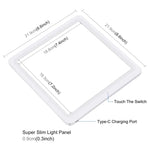 PULUZ Mini Painel de Luz LED Fotográfica Sem Sombra + Tenda de Estúdio para Fotografia, Material Acrílico, Área Efectiva 20cm x 20cm, 20cm (2 LED) + Luz Sem Sombra