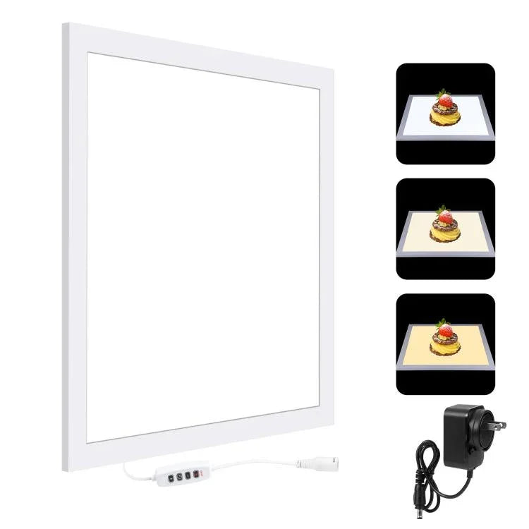 PULUZ 1000LM LED Acrílico Sem Polarização Luz Sem Sombra com Interruptor para Caixa de Estúdio Fotográfico de 40cm, Luz(US), Luz(UK), Luz(EU)