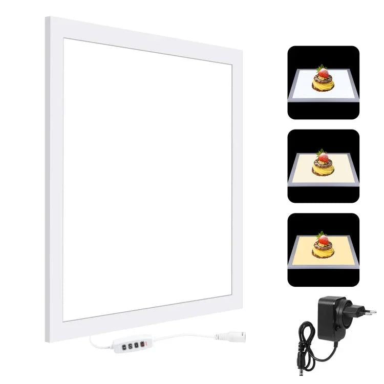 PULUZ 1000LM LED Acrílico Sem Polarização Luz Sem Sombra com Interruptor para Caixa de Estúdio Fotográfico de 40cm, Luz(US), Luz(UK), Luz(EU)