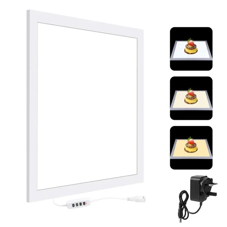 PULUZ 1000LM LED Acrílico Sem Polarização Luz Sem Sombra com Interruptor para Caixa de Estúdio Fotográfico de 40cm, Luz(US), Luz(UK), Luz(EU)
