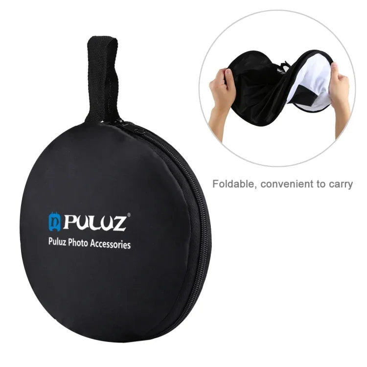 Difusor Dobrável PULUZ Softbox Redondo de 45cm para Macro e Retrato com Flash SpeedLite, Redondo 45cm