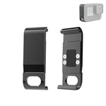 Tampa de Interface Lateral de Bateria Metálica PULUZ para GoPro HERO13 Black /12 Black /11 Black /10 Black /9 Black, Tampa Lateral Metálica e Plástica