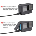 Tampa de Interface Lateral de Bateria Metálica PULUZ para GoPro HERO13 Black /12 Black /11 Black /10 Black /9 Black, Tampa Lateral Metálica e Plástica