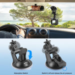 Suporte de Ventosa para Carro PULUZ com Parafuso & Adaptador de Suporte para Tripé & Bolsa de Armazenamento para GoPro, Insta360, DJI e Outras Câmaras de Ação, Suporte de Ventosa