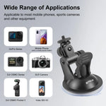 Suporte de Ventosa para Carro PULUZ com Parafuso & Adaptador de Suporte para Tripé & Bolsa de Armazenamento para GoPro, Insta360, DJI e Outras Câmaras de Ação, Suporte de Ventosa