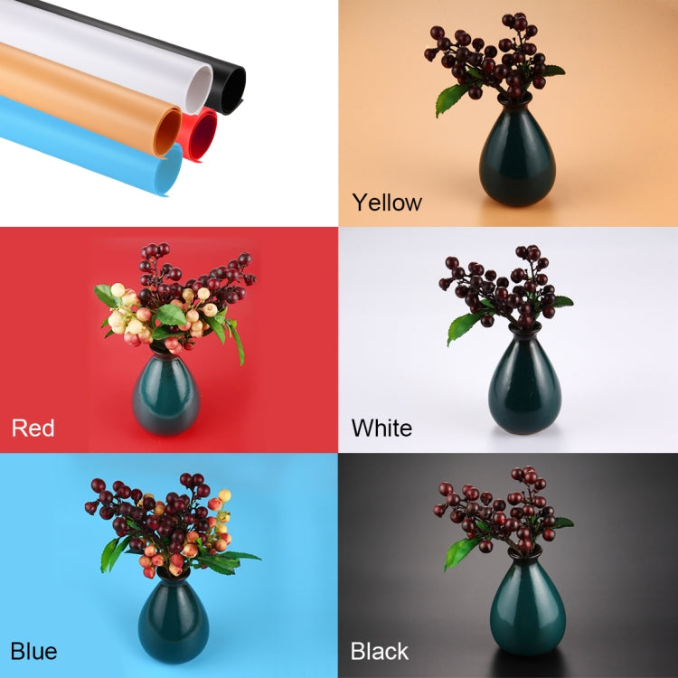 Kits de Papel PVC para Fundo Fotográfico PULUZ para Tenda de Estúdio, Tamanho: 121cm x 58cm, Fundo 60cm (Azul), Fundo 60cm (Vermelho), Fundo 60cm (B), Fundo 60cm (W)