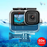 Estojo protetor impermeável PULUZ 60m com fecho e suporte básico & parafuso para GoPro HERO13 Black /12 Black /11 Black /10 Black /9 Black, Para GoPro HERO9 Black