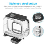Estojo protetor impermeável PULUZ 60m com fecho e suporte básico & parafuso para GoPro HERO13 Black /12 Black /11 Black /10 Black /9 Black, Para GoPro HERO9 Black