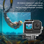 Estojo protetor impermeável PULUZ 60m com fecho e suporte básico & parafuso para GoPro HERO13 Black /12 Black /11 Black /10 Black /9 Black, Para GoPro HERO9 Black