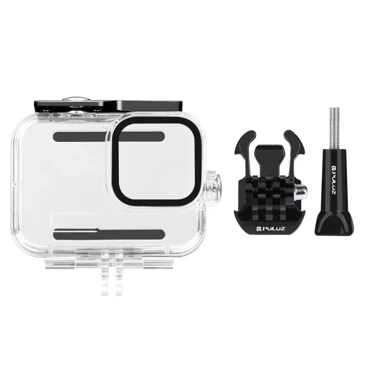 Estojo protetor impermeável PULUZ 60m com fecho e suporte básico & parafuso para GoPro HERO13 Black /12 Black /11 Black /10 Black /9 Black, Para GoPro HERO9 Black