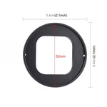 Filtro de Lente UV PULUZ 52mm para GoPro HERO12 Black /11 Black Mini /11 Black /10 Black /9 Black, com Anel Adaptador, Filtro UV