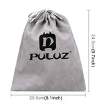 Bolsa de Armazenamento PULUZ com Cordão para GoPro, Insta360, DJI e Outros Acessórios para Câmaras de Ação, Bolsa de Flanela, Tamanho: 24.5cm x 20.5cm, Bolsa de Malha de Nylon, Tamanho: 21.5cm x 15.5cm