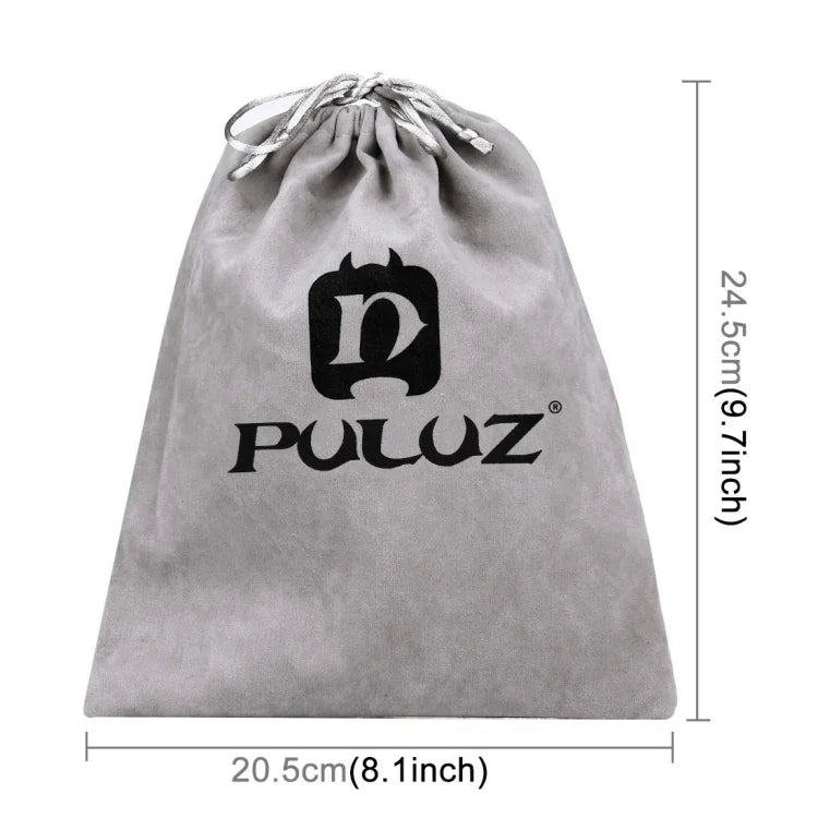 Bolsa de Armazenamento PULUZ com Cordão para GoPro, Insta360, DJI e Outros Acessórios para Câmaras de Ação, Bolsa de Flanela, Tamanho: 24.5cm x 20.5cm, Bolsa de Malha de Nylon, Tamanho: 21.5cm x 15.5cm