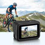 Capa Protetora de Silicone PULUZ para GoPro HERO12 Black /11 Black /10 Black /9 Black + Tampa Lateral de Interface POM com Correia de Pulso & Tampa de Lente, Capa de Silicone para GoPro HERO12 Black + Tampa Lateral