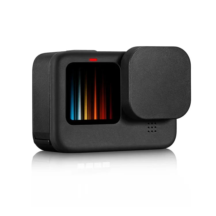 Tampa protetora para lente de câmara em borracha TPU macia resistente a riscos PULUZ para GoPro HERO12 Black /11 Black /10 Black /9 Black, Tampa de lente para GoPro HERO12 Black