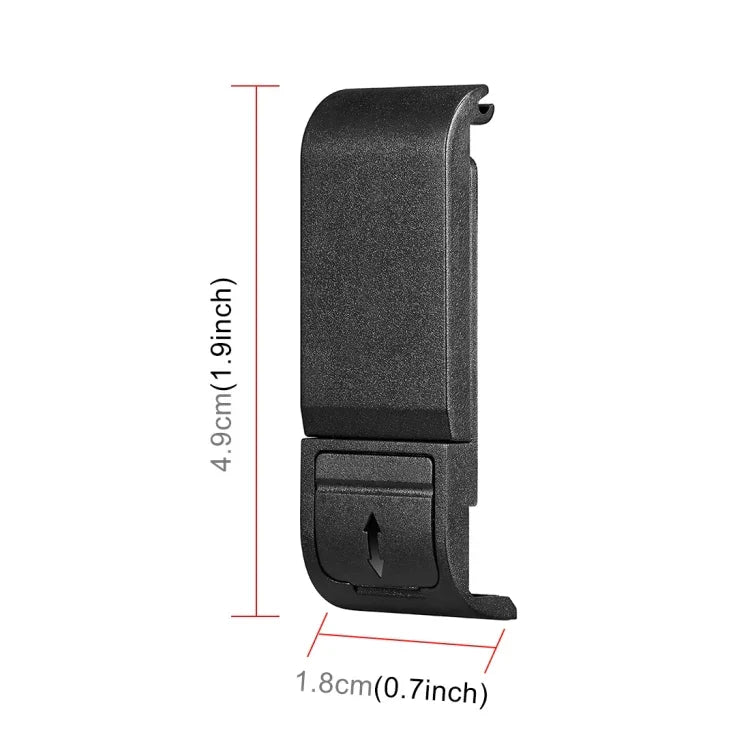 Tampa lateral da interface da bateria em plástico POM PULUZ para GoPro HERO13 Black /12 Black /11 Black /10 Black /9 Black, Tampa lateral em plástico POM