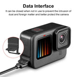 Tampa lateral da interface da bateria em plástico POM PULUZ para GoPro HERO13 Black /12 Black /11 Black /10 Black /9 Black, Tampa lateral em plástico POM