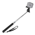 PULUZ Monopé Extensível Portátil para Selfie para GoPro, Insta360, DJI e Outras Câmaras de Ação, Comprimento: 22,5-80cm, Comprimento: 22,5-100cm