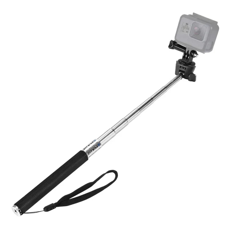 PULUZ Monopé Extensível Portátil para Selfie para GoPro, Insta360, DJI e Outras Câmaras de Ação, Comprimento: 22,5-80cm, Comprimento: 22,5-100cm